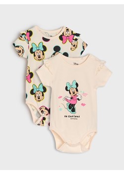 Sinsay - Body 2 pack Minnie Mouse - kremowy ze sklepu Sinsay w kategorii Odzież dla niemowląt - zdjęcie 179203643