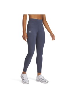 Damskie legginsy dzianinowe z wysokim stanem Under Armour Campus Legging - szare ze sklepu Sportstylestory.com w kategorii Spodnie damskie - zdjęcie 179203993