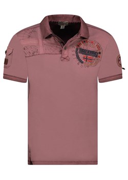Geographical Norway Koszulka polo &quot;Kinflat&quot; w kolorze bordowym ze sklepu Limango Polska w kategorii T-shirty męskie - zdjęcie 179206851