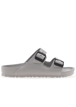 Klapki Birkenstock Arizona Stealth Buckle 1029791 - szare ze sklepu streetstyle24.pl w kategorii Klapki męskie - zdjęcie 179208234
