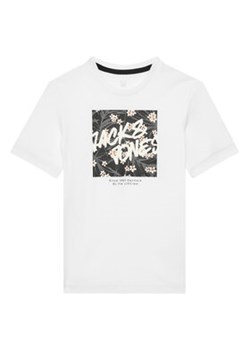 Jack&Jones Junior T-Shirt Hawaii 12269916 Biały Standard Fit ze sklepu MODIVO w kategorii T-shirty chłopięce - zdjęcie 179208862