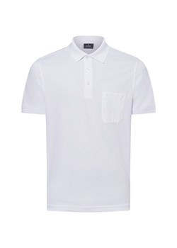 Ragman Męska koszulka polo Mężczyźni biały jednolity ze sklepu vangraaf w kategorii T-shirty męskie - zdjęcie 179209804