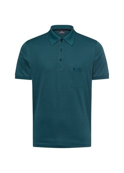 Ragman Męska koszulka polo Mężczyźni petrol jednolity ze sklepu vangraaf w kategorii T-shirty męskie - zdjęcie 179209810