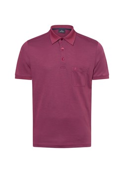 Ragman Męska koszulka polo Mężczyźni bakłażanowy jednolity ze sklepu vangraaf w kategorii T-shirty męskie - zdjęcie 179209813