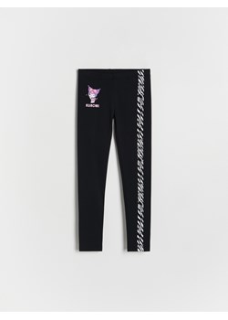 Reserved - Legginsy Kuromi - czarny ze sklepu Reserved w kategorii Spodnie dziewczęce - zdjęcie 179210010