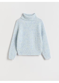 Reserved - Sweter z golfem - jasnoniebieski ze sklepu Reserved w kategorii Swetry dziewczęce - zdjęcie 179224420