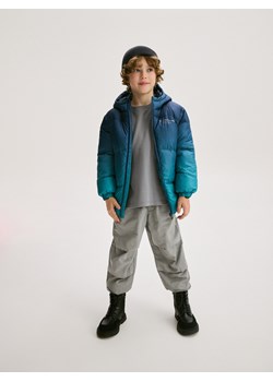 Reserved - Kurtka oversize z kapturem - granatowy ze sklepu Reserved w kategorii Kurtki chłopięce - zdjęcie 179224672