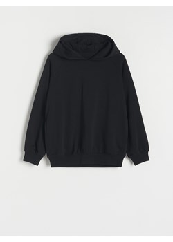 Reserved - Bluza oversize z kapturem - czarny ze sklepu Reserved w kategorii Bluzy chłopięce - zdjęcie 179227534