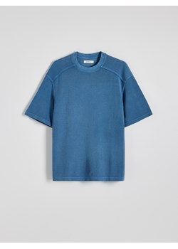 Reserved - T-shirt oversize z efektem sprania - fioletowy ze sklepu Reserved w kategorii T-shirty męskie - zdjęcie 179227983