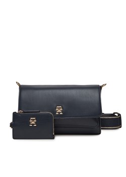 Torebka Tommy Hilfiger Th Joy Crossover AW0AW16813 Granatowy ze sklepu eobuwie.pl w kategorii Listonoszki - zdjęcie 179233270