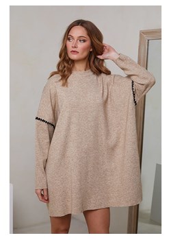 Joséfine Sukienka dzianinowa w kolorze beżowym ze sklepu Limango Polska w kategorii Sukienki - zdjęcie 179233360