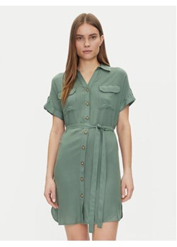 Vero Moda Sukienka koszulowa Bumpy 10325828 Zielony Loose Fit ze sklepu MODIVO w kategorii Sukienki - zdjęcie 179233943