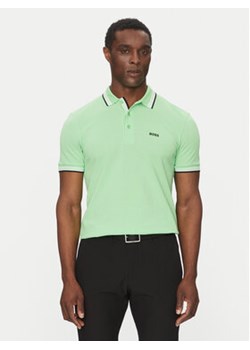 BOSS Polo Paddy 50469055 Zielony Regular Fit ze sklepu MODIVO w kategorii T-shirty męskie - zdjęcie 179234710