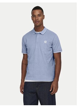 Only & Sons Polo Fletcher 22024827 Błękitny Regular Fit ze sklepu MODIVO w kategorii T-shirty męskie - zdjęcie 179235291