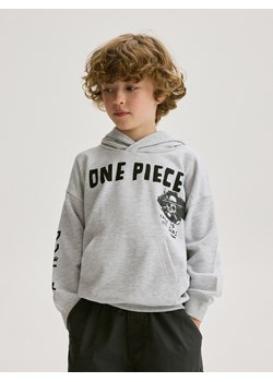 Reserved - Bluza oversize One Piece - jasnoszary ze sklepu Reserved w kategorii Bluzy chłopięce - zdjęcie 179238314