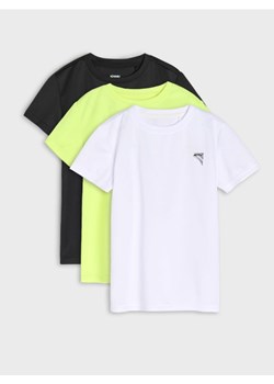 Sinsay - Koszulki 3 pack Active - czarny ze sklepu Sinsay w kategorii T-shirty chłopięce - zdjęcie 179240192