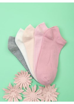 Sinsay - Skarpetki stopki 5 pack - beżowy ze sklepu Sinsay w kategorii Skarpetki damskie - zdjęcie 179240211