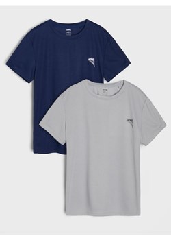 Sinsay - Koszulki 2 pack Active - granatowy ze sklepu Sinsay w kategorii T-shirty chłopięce - zdjęcie 179240232