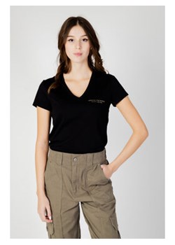 Armani Exchange T-Shirt 8NYT81 YJG3Z Czarny Shirt Fit ze sklepu MODIVO w kategorii Bluzki damskie - zdjęcie 179240794