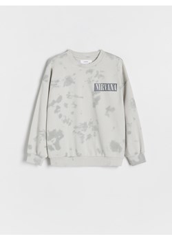 Reserved - Bluza oversize Nirvana - jasnoszary ze sklepu Reserved w kategorii Bluzy chłopięce - zdjęcie 179242302
