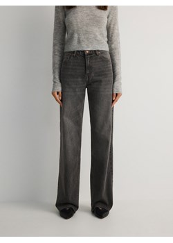 Reserved - Jeansy z szerokimi nogawkami - szary ze sklepu Reserved w kategorii Jeansy damskie - zdjęcie 179245403