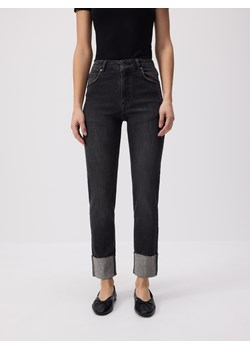 Reserved - Jeansy slim fit z podwiniętymi nogawkami - szary - id: YT348-90J - marki Reserved - 179245990 Reserved - Jeansy slim fit z podwiniętymi nogawkami - szary ze sklepu Reserved w kategorii Jeansy damskie - zdjęcie 179245990