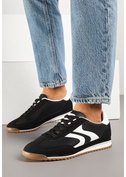 Czarne Sneakersy Tenisówki z Przeszyciami Julioria ze sklepu renee.pl w kategorii Buty sportowe damskie - zdjęcie 179247783