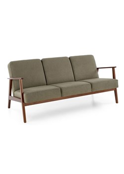 Oliwkowa tapicerowana sofa 3-osobowa w stylu vintage - Alexander 5X ze sklepu Edinos.pl w kategorii Sofy i kanapy - zdjęcie 179249524