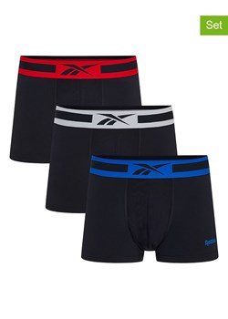 Reebok Bokserki (3 pary) &quot;Dane&quot; w kolorze czarnym ze sklepu Limango Polska w kategorii Majtki męskie - zdjęcie 179249960