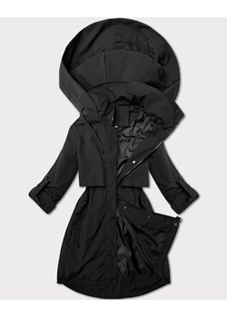 Prosta kurtka bez ocieplenia plus size J Style czarna (16M9257-392) ze sklepu goodlookin.pl w kategorii Parki damskie - zdjęcie 179250173
