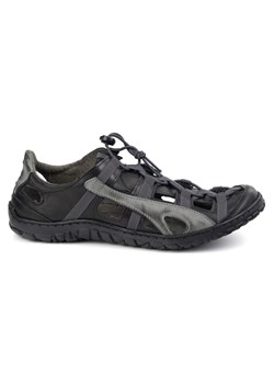 Buty męskie skórzane przewiewne rowerowe 262KZ czarne ze sklepu butyolivier w kategorii Półbuty męskie - zdjęcie 179251440