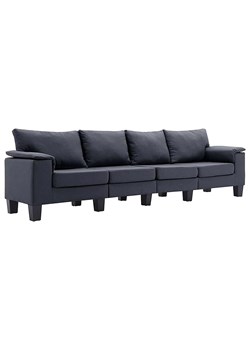 Czteroosobowa ekskluzywna ciemnoszara sofa - Ezof 4Q ze sklepu Edinos.pl w kategorii Sofy i kanapy - zdjęcie 179251590