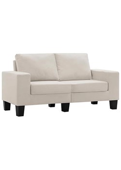 2-osobowa sofa kremowa z podłokietnikami - Magnex 2Q ze sklepu Edinos.pl w kategorii Sofy i kanapy - zdjęcie 179251680