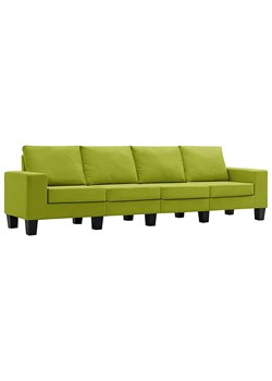 Ponadczasowa 4-osobowa zielona sofa - Magnex 4Q ze sklepu Edinos.pl w kategorii Sofy i kanapy - zdjęcie 179251780