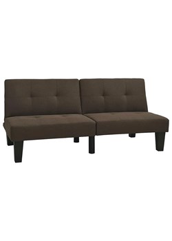 Rozkładana ciemnobrązowa sofa - Mirza 3X ze sklepu Edinos.pl w kategorii Sofy i kanapy - zdjęcie 179252124