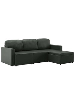 Rozkładana sofa modułowa szara - Odi 4Q ze sklepu Edinos.pl w kategorii Sofy i kanapy - zdjęcie 179252202