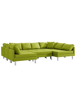 Sofa modułowa z zielonej tkaniny - Basket 9Q ze sklepu Edinos.pl w kategorii Sofy i kanapy - zdjęcie 179253414
