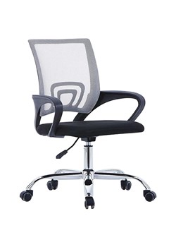 Czarno-szary fotel biurowy ergonomiczny - Romus ze sklepu Edinos.pl w kategorii Krzesła biurowe - zdjęcie 179253680