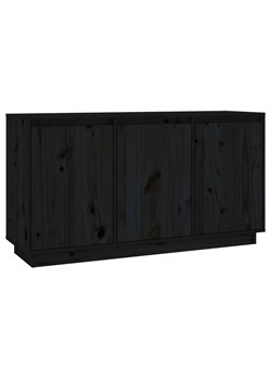 Czarna komoda z drewna sosnowego - Englo 4X ze sklepu Edinos.pl w kategorii Komody - zdjęcie 179255472