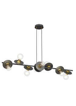 Nowoczesna czarno-złota duża lampa wisząca  - D160-Sereni ze sklepu Edinos.pl w kategorii Lampy wiszące - zdjęcie 179256113