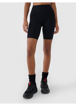 Damskie kolarki treningowe 4F 4FRSS25TFSTF075 - czarne ze sklepu Sportstylestory.com w kategorii Szorty - zdjęcie 179257113