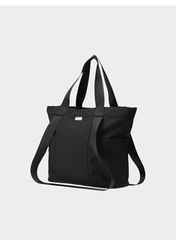 Damska torba treningowa 4F 4FWSS25ASBGF073 - czarna ze sklepu Sportstylestory.com w kategorii Torby sportowe - zdjęcie 179257863