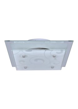 Szklana kwadratowa lampa sufitowa z wzorem - E966-Serella ze sklepu Edinos.pl w kategorii Lampy sufitowe - zdjęcie 179258771