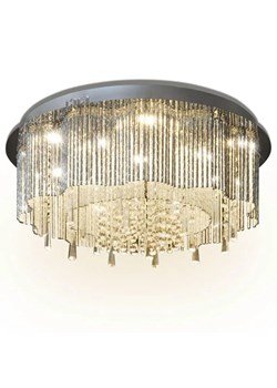 Okrągły kryształowy żyrandol LED - E1000-Wixus ze sklepu Edinos.pl w kategorii Lampy wiszące - zdjęcie 179258812