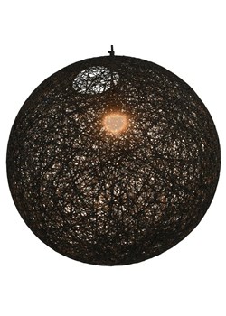 Czarna okrągła lampa wisząca boho - EX108-Enders ze sklepu Edinos.pl w kategorii Lampy wiszące - zdjęcie 179259010