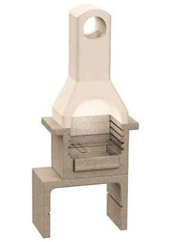 Betonowy grill ogrodowy z półką - Charlotte 2Q 4X ze sklepu Edinos.pl w kategorii Ogród i taras - zdjęcie 179261463