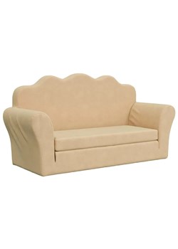 Kremowa 2-osobowa sofa dziecięca - Lobefo 3X ze sklepu Edinos.pl w kategorii Meble dziecięce - zdjęcie 179261540