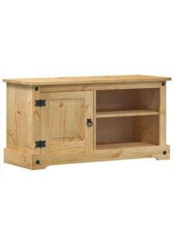 Sosnowa szafka pod telewizor z drzwiczkami C7-T17 ze sklepu Edinos.pl w kategorii Szafki RTV - zdjęcie 179262250
