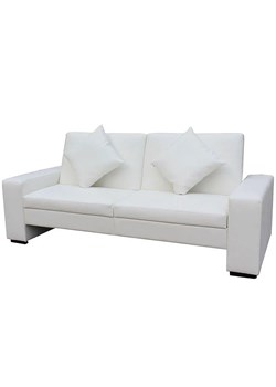 Luksusowa rozkładana biała sofa - Mellia ze sklepu Edinos.pl w kategorii Sofy i kanapy - zdjęcie 179262964