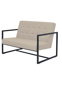 Zgrabna 2-osobowa sofa Aparro - kremowa ze sklepu Edinos.pl w kategorii Sofy i kanapy - zdjęcie 179263013